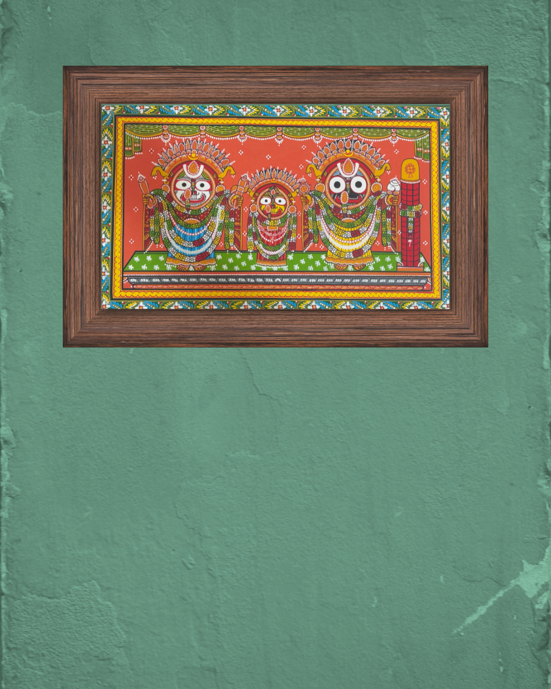 Lord Jagannath, Balabhadra & Subhadra – Pattachitra Painting