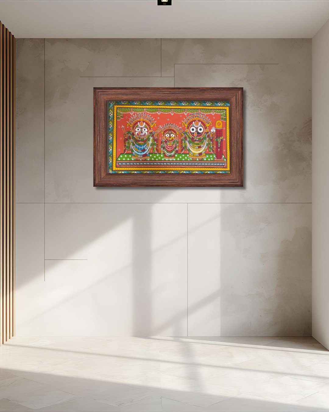 Lord Jagannath, Balabhadra & Subhadra – Pattachitra Painting