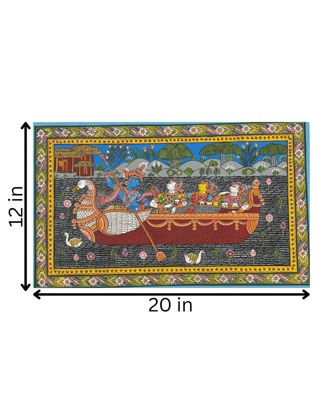 Nabakeli Pattachitra Art – Krishna’s Divine Leela