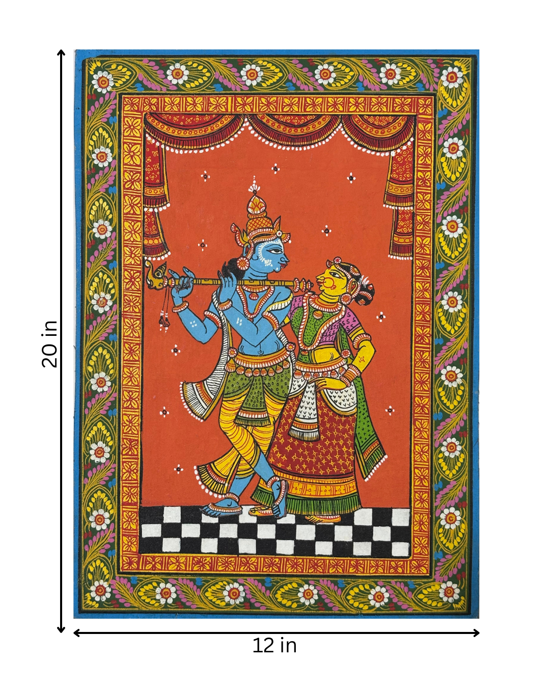 Radha Krishna : Pattachitra