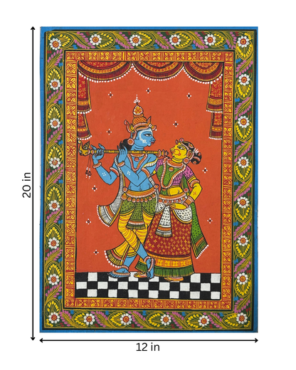 Radha Krishna : Pattachitra